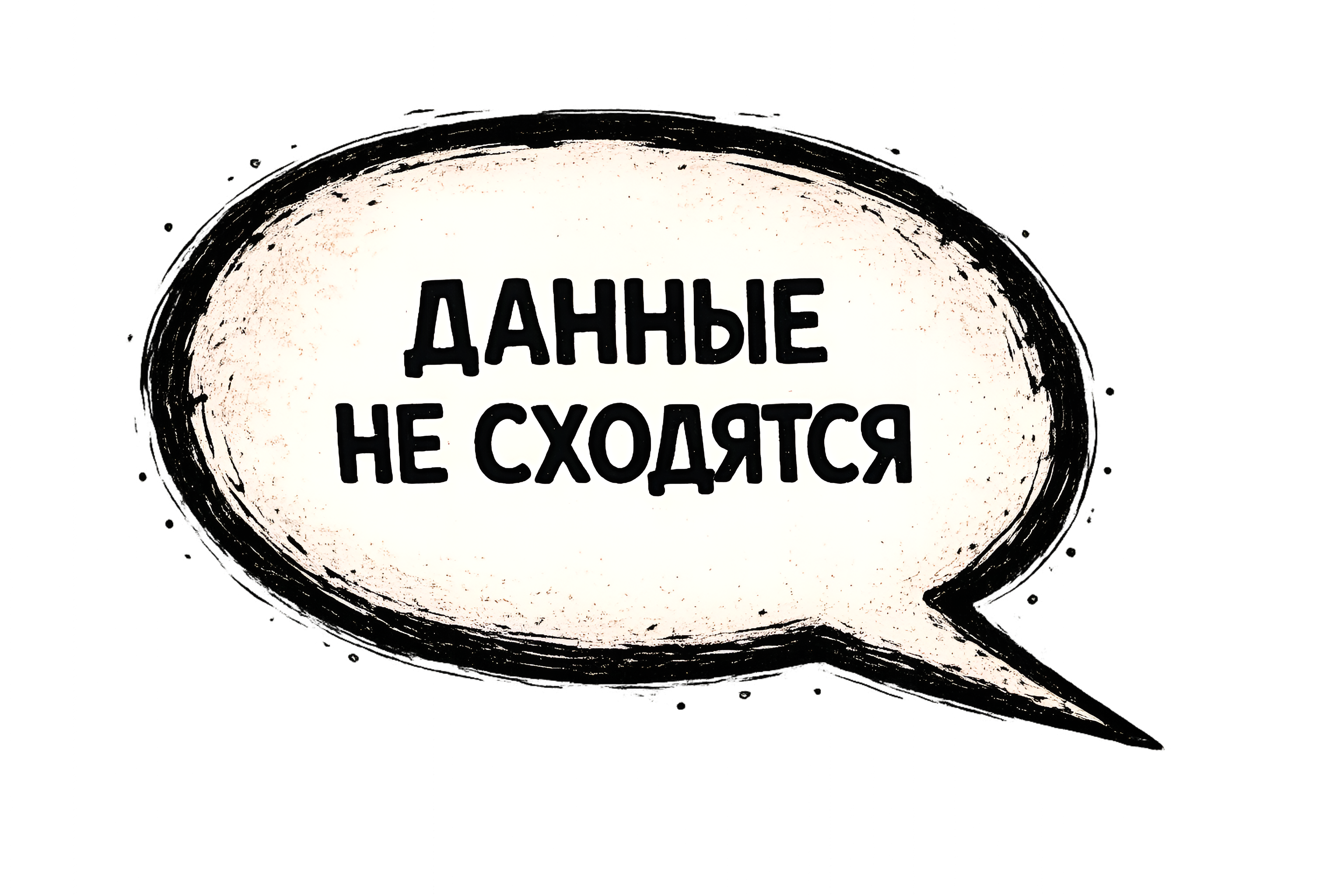 Данные не сходятся
